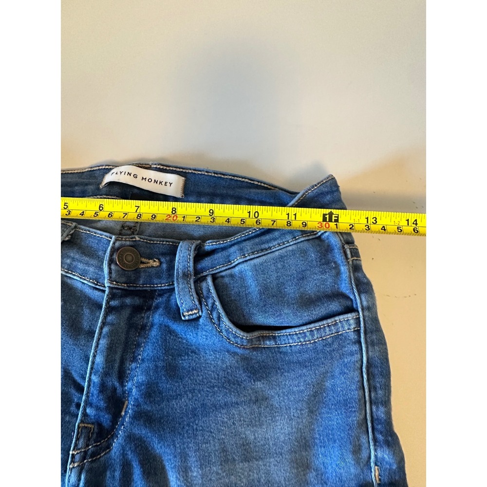 Flying Monkey Medium Wash Mid Rise‎ Skinny Jeans | Size 24 - Picture 6 of 8